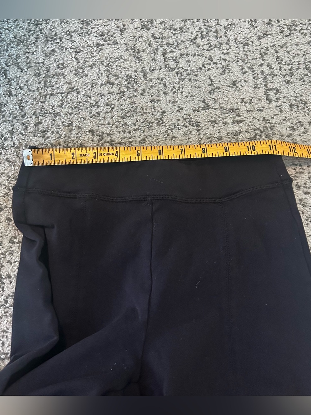 Alo Black Airbrush Flutter High Waist Stretch Flare Split Hem Leggings Small - Picture 9 of 11